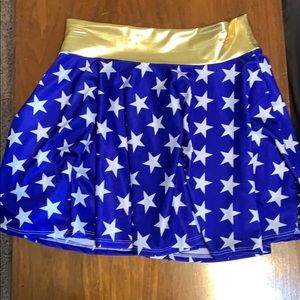 Blue and gold costume skirt